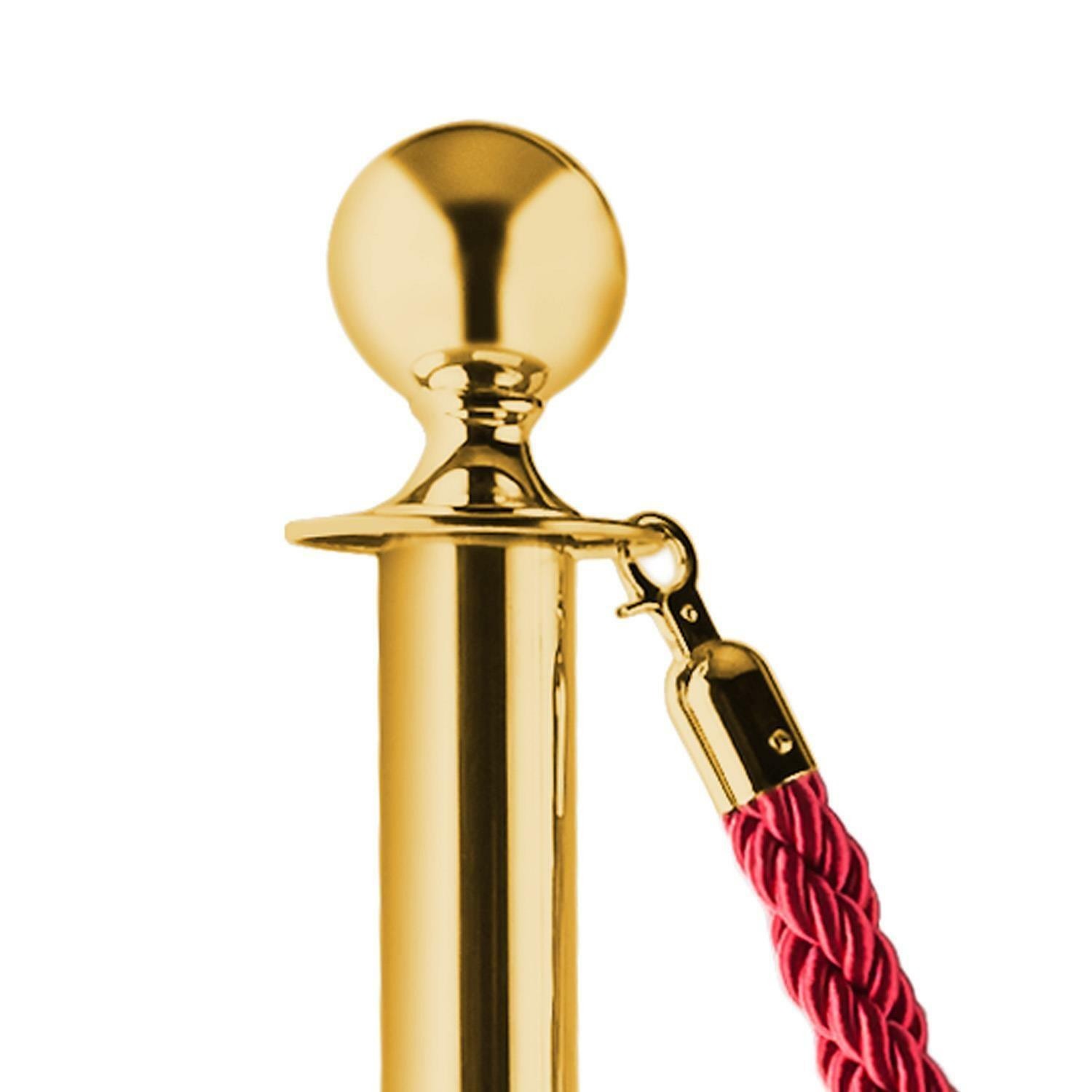 COLONNINA SEGNAPERCORSO CON FINITURA DORATA ( PALETTO DI DELIMITAZIONE )