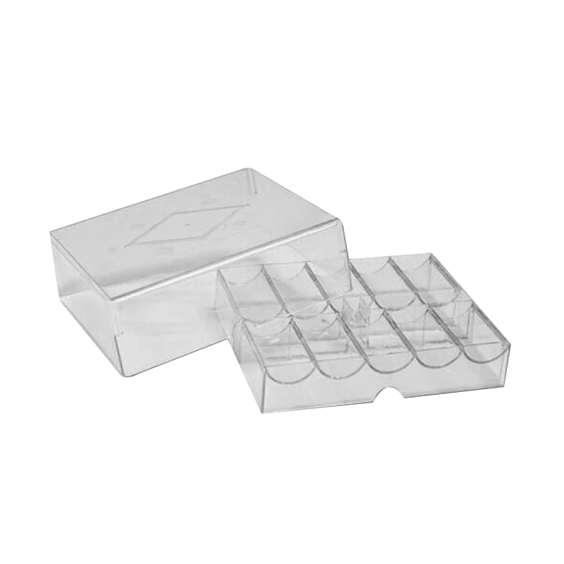 CHIP TRAY 200 IN ACRILICO CON COPERCHIO