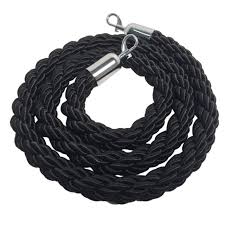 CORDONE IN CINIGLIA PER COLONNINA SEGNAPERCORSO nero