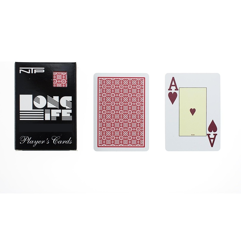 NTP LONG LIFE BACCARAT DORSO ROSSO 100% PLASTICA_