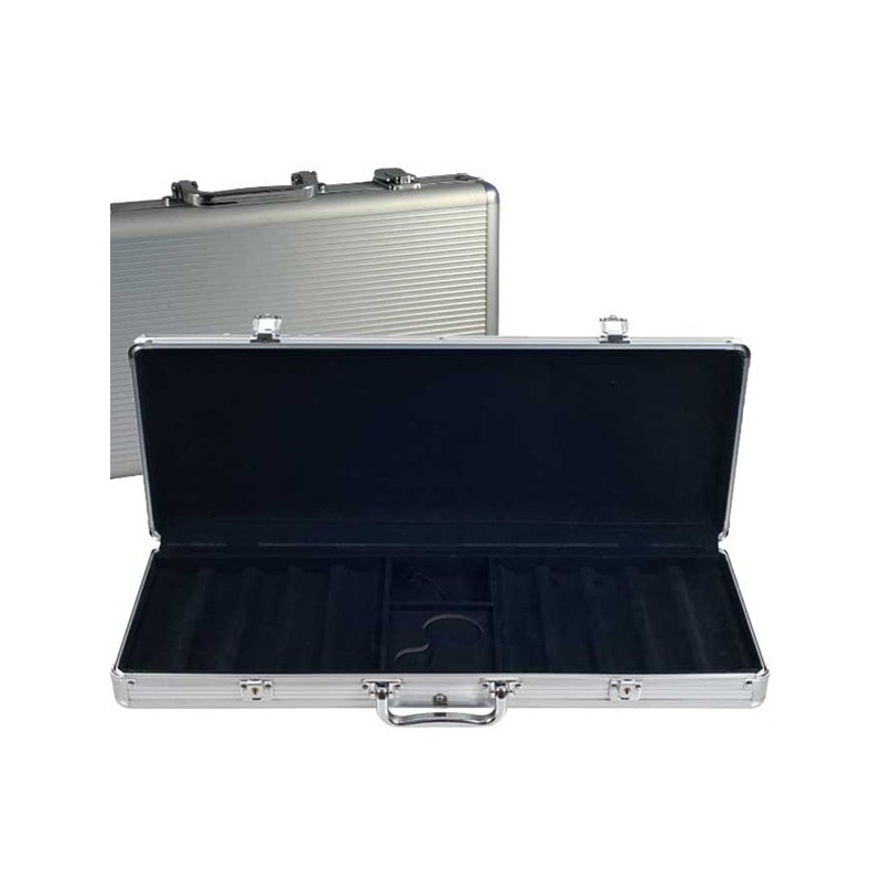 VALIGIA 500 CHIPS IN ALLUMINIO vuota