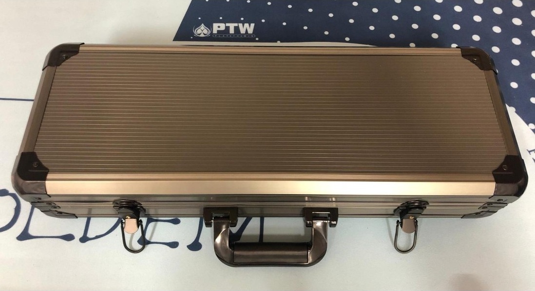 VALIGIA MODELLO LUX IN ALLUMINIO PER 500 CHIPS VUOTA