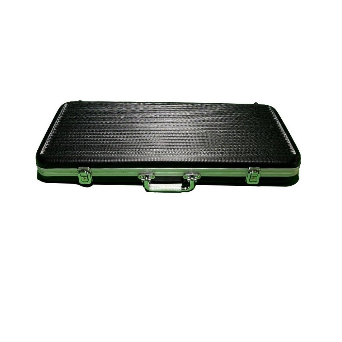 VALIGIA NERA IN ALLUMINIO DA 500 CHIPS