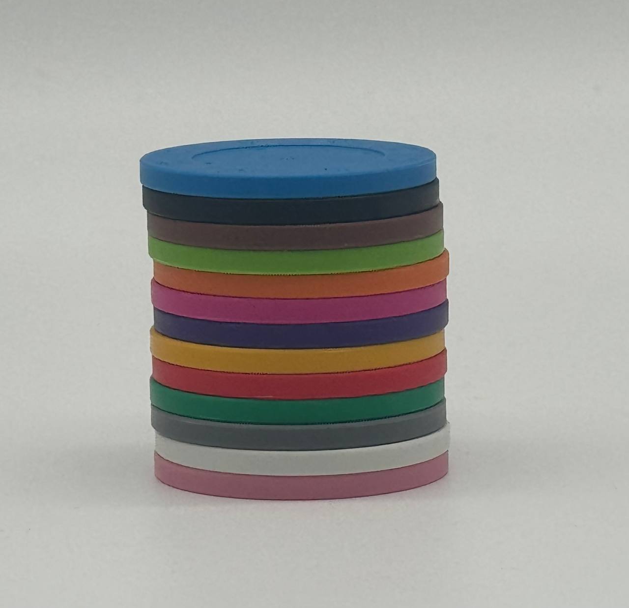 CHIPS IN CLAY 14 Gr MODELLO DIAMOND 1 TONO PERSONALIZZATE